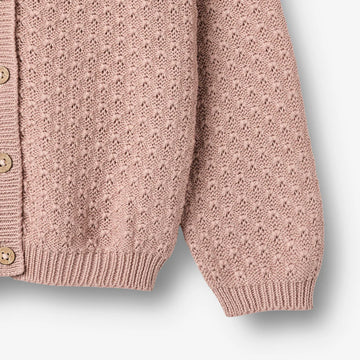 Strick-Cardigan Magnella rose powder - Wheat